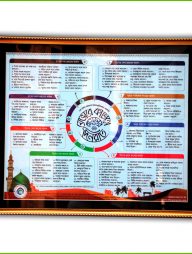 Daily Routine Simple Frame With 2 Books