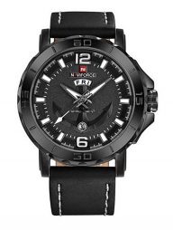 Naviforce Men’s Quartz Leather Belt Watch NF9122BWB
