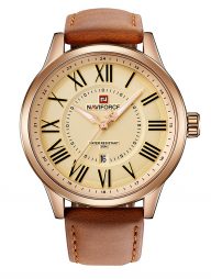 Naviforce Men’s Quartz Leather Belt Watch NF9126RGBN