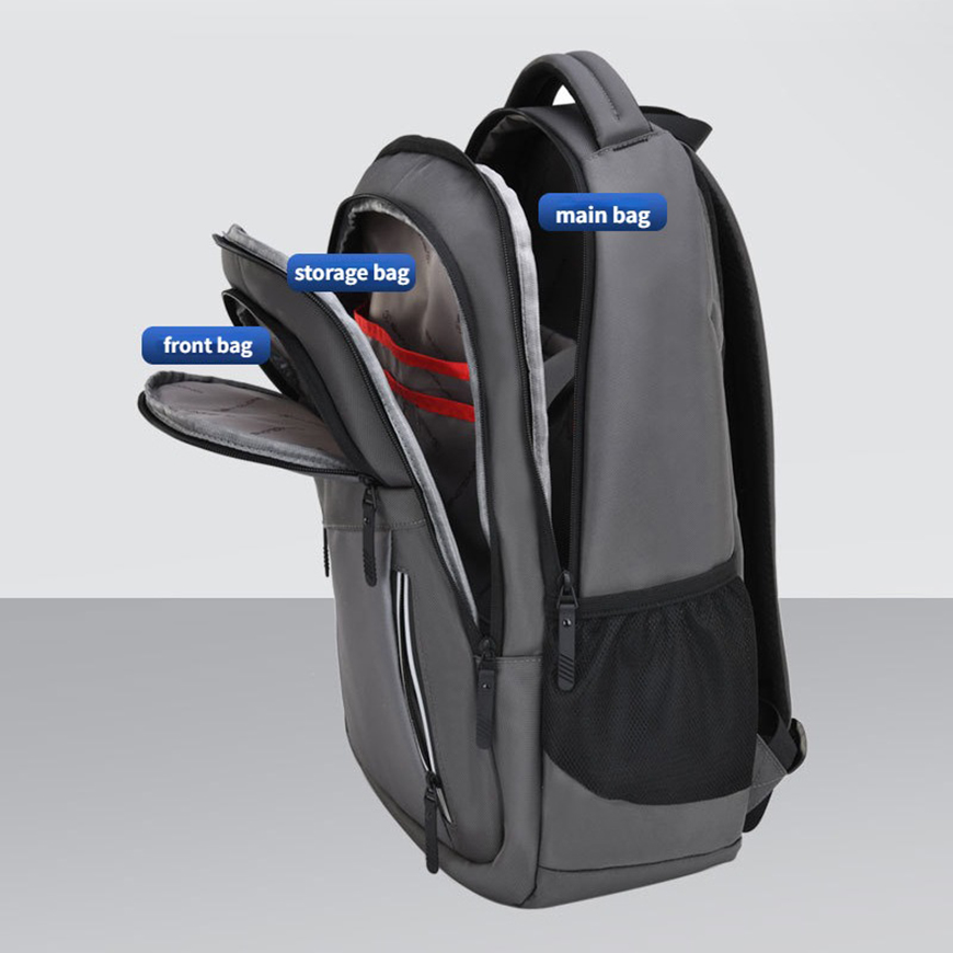 Shaolong SL6003 Large Capacity School Backpack (Grey) Wafilife