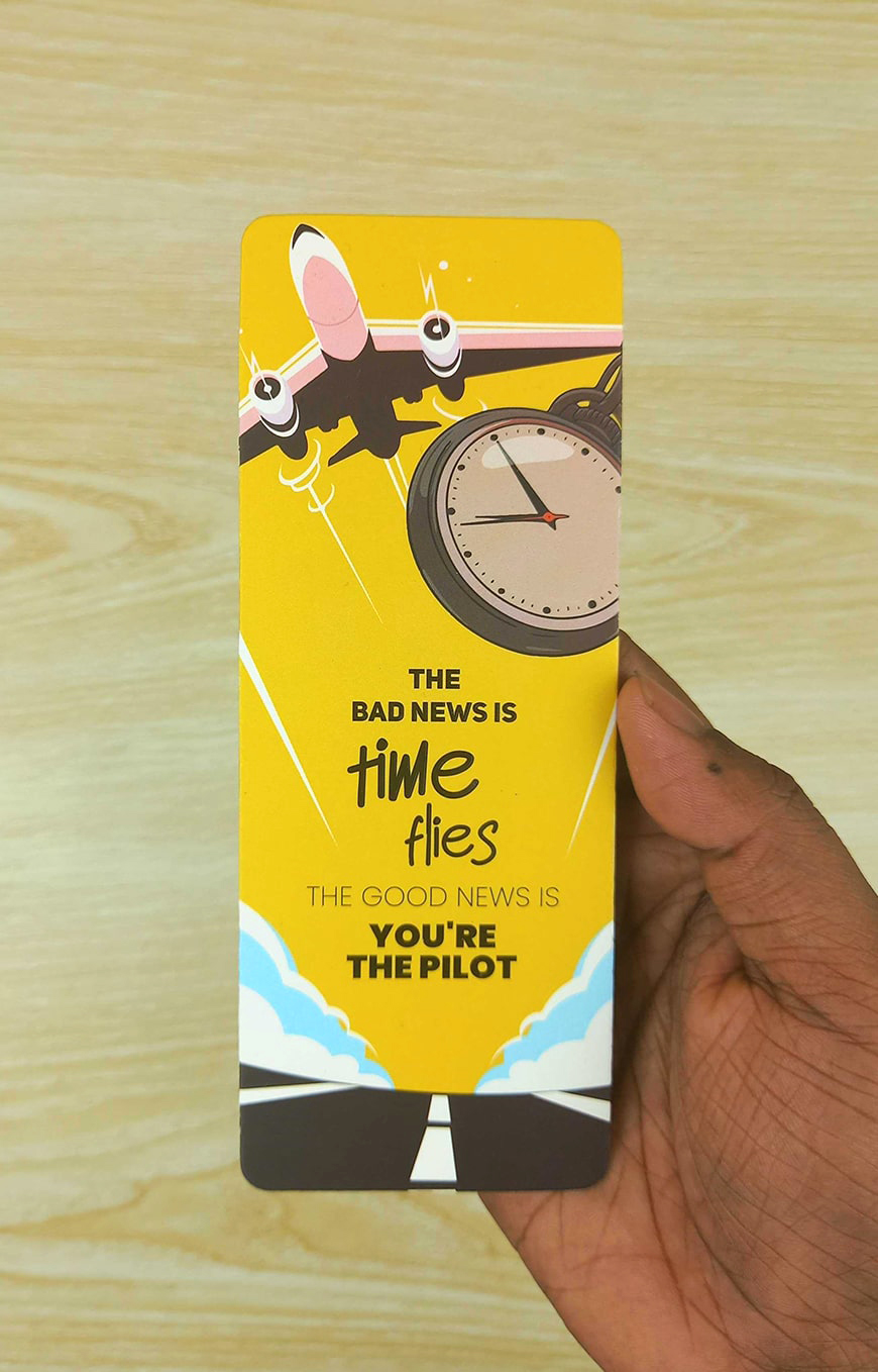 Bookmark Time Flies Wafilife