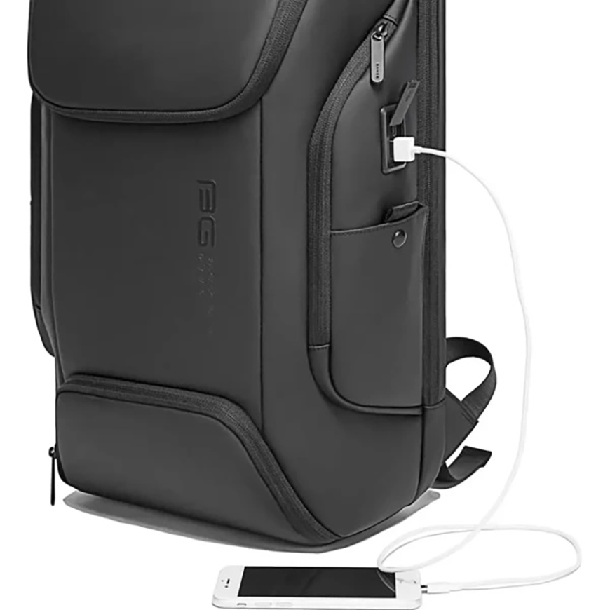 BANGE BG-7267 USB Charging 15.6inch Laptop Backpack (Black) | Wafilife