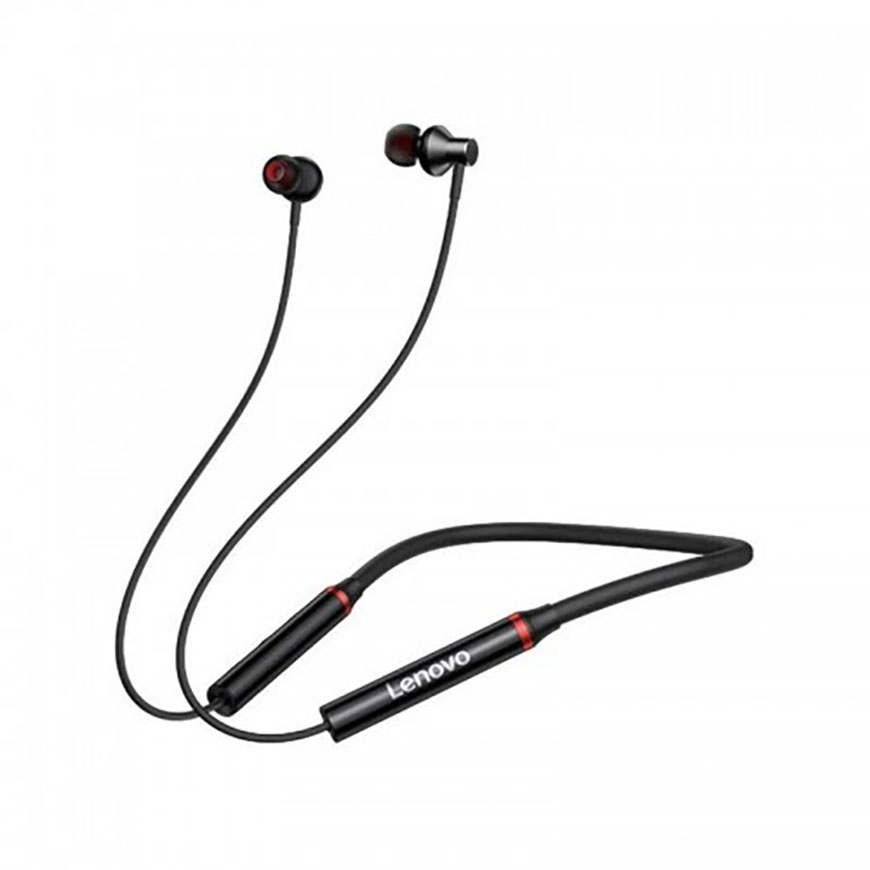 Lenovo HE05X II (New Edition) Bluetooth Neckband Earphone Black Wafilife
