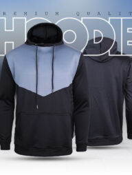 Hoodie : China Contrast Hoodie - Black Radiant