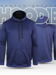 Hoodie : China Contrast Hoodie - Navy Blue Radiant