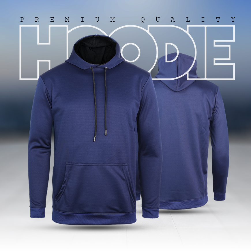 Hoodie : China Contrast Hoodie – Navy Blue Radiant
