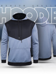 Hoodie : China Contrast Hoodie - Ash Radiant