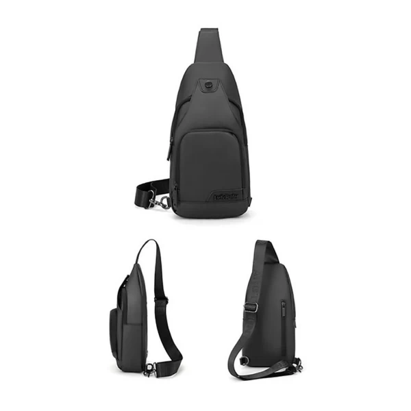 ARCTIC HUNTER XB13005 Oxford Fabric Crossbody Bag Black Wafilife