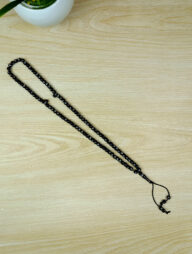 Allah Muhammad Engraved Muslim Tasbih (Black)