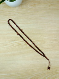 Allah Muhammad Engraved Muslim Tasbih (Chocolate)