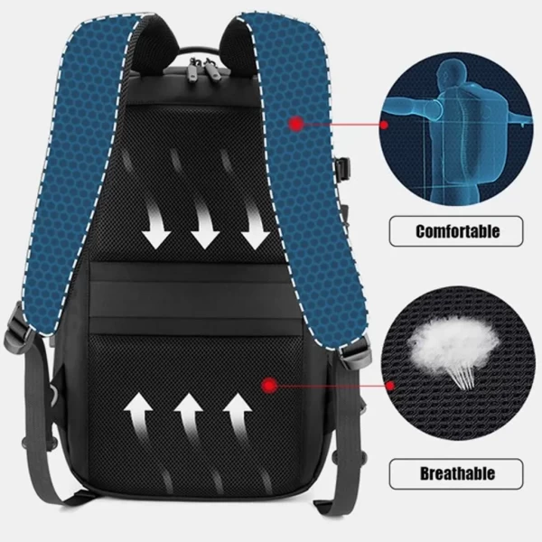 Arctic Hunter 2 in 1 17 Inch Detachable Laptop Backpack (Black