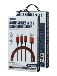 Remax PD-B31th 2.8A Agile Nylon 3in1 Cable