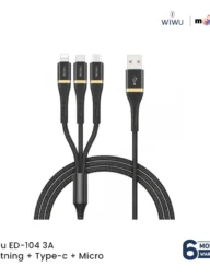 WiWU ED-104 3A Lightning+Type-c+Micro Cable