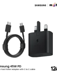 Samsung 45W PD Super Fast Power Adapter with C to C cable