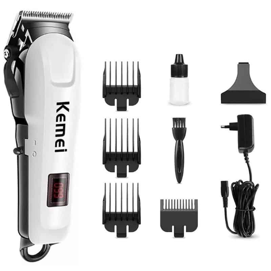Kemei-KM-809A-Digital-Electric-Rechargeable-Professional-Hair-Clipper-Trimmer-2 copy