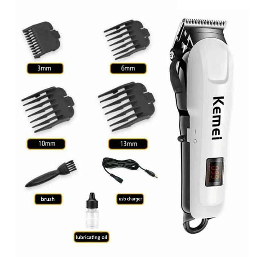 Kemei-KM-809A-Digital-Electric-Rechargeable-Professional-Hair-Clipper-Trimmer-5 copy