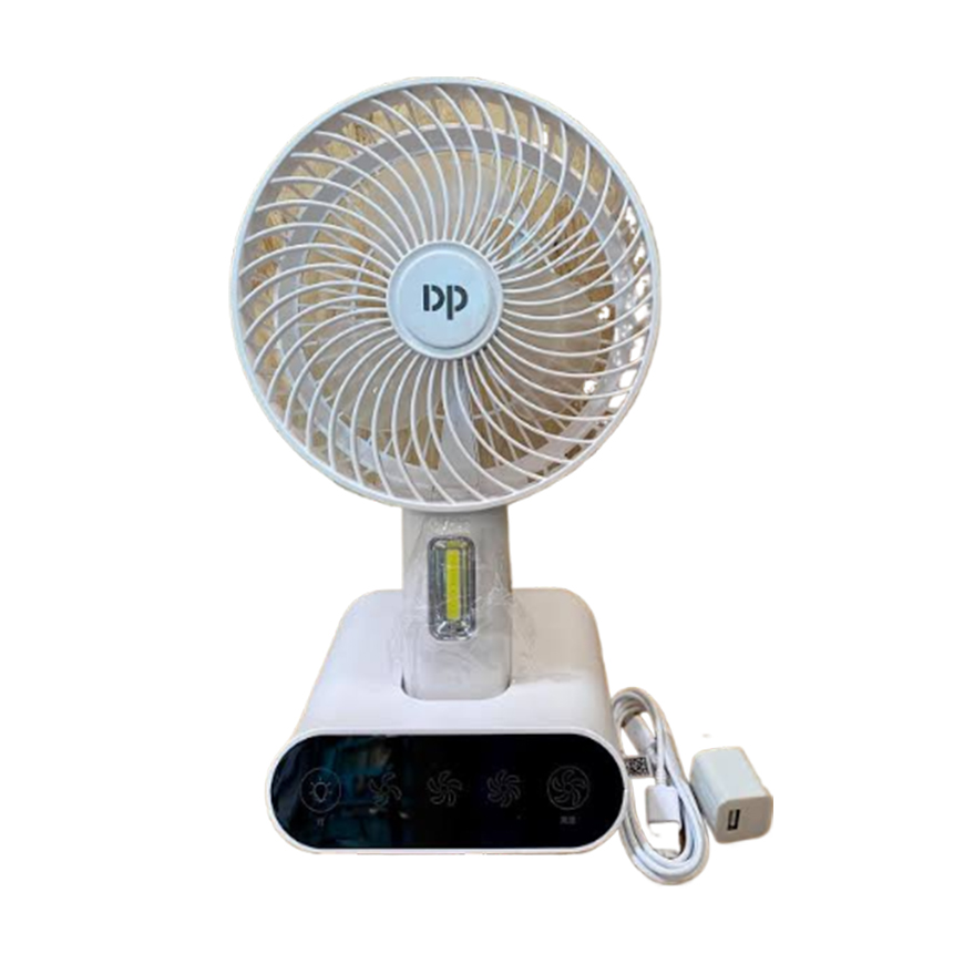 DP 7624 Rechargeable TableTouch Fan With Lamp