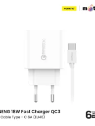FONENG 18W Fast Charger QC3 with Cable Type - C 6A