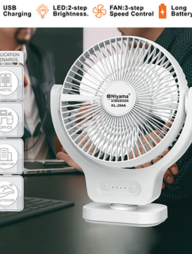 Kingshan Rechargeable mini fan 7 Inch - KL-284A