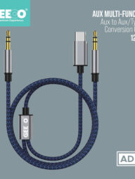 GEEOO AUX Audio Multi Function Conversion Cable AD-1