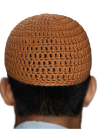 হাতেবোনা টুপি (Brown)