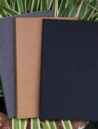 Designer Series Black, Kraft &amp; Texture Ash Dotted Notebook 3-Pack