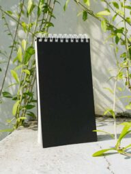 Studio Series Spiral-Bound Black Notebook