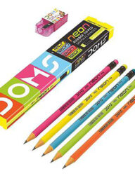 Doms Neon Pencil 10 pcs+sharpener