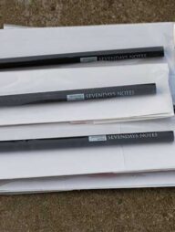 Sevendaysnotes Black Wooden Pencil 6-Pack