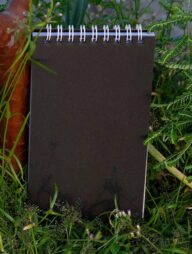 Silver Coated Paper Black Spiral Studio Series Notebook