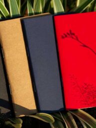 Pocket Book Black, Blue, Kraft &amp; Red Notebook 4-Pack