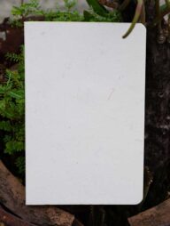 Yellowish Page Hand Made Texture White Cover Notebook