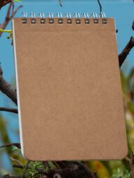 Memo Book Silver Double-O Ring Notebook