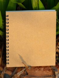 Artist Notebook Black Spiral