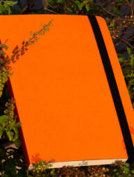 Daily Journal Orange Notebook with Elastic Band