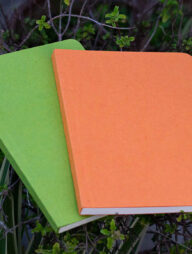 Explorer Notebook (Jute Handmade Green &amp; Orange Board Cover) 2-Pack