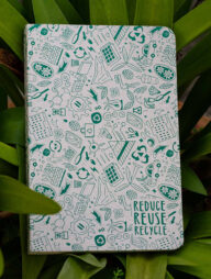 Tent Series Yellowish Page Reduce Reuse Recycle Green Cover Notebook
