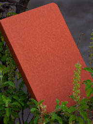 Tent Series Yellowish Page Hand Made Pinewood Texture Cover Notebook