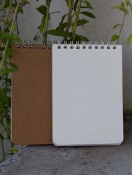 Memo Book White &amp; Silver Double-O Ring Notebook 2-Pack