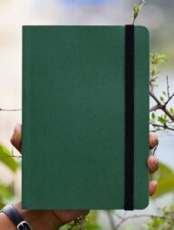 Daily Journal Green Notebook with Elastic Band
