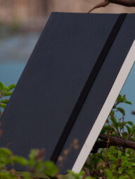 Daily Journal Black Notebook with Elastic Band