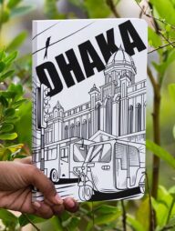 Work Size Dhaka (Line) White Cover Notebook (SN202309382)