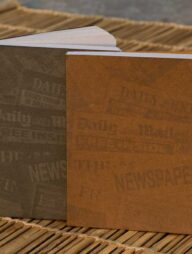 News Cover Series Workbook Brown &amp; Silver Notebook (SN20201126) 2-Pack