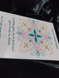 Acrylic Dua Magnets Motivational Quote 3/2.5 inch