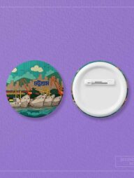 Chattogram(Ocean) Button Pin Badge - 10 Pcs