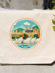 Sevendays Chattogram (Ocean) (Round) Canvas Tote Bag