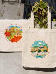 Sevendays Chattogram (Heritage and Ocean) (Round) Canvas Tote Bag 2-Pack