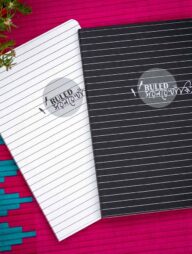 Ruled Rekhakito Black and White Lined Notebook (SN202405389) 2-Pack