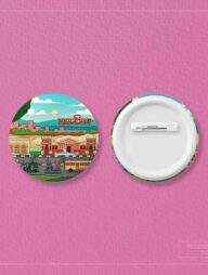 Mymensingh Button Pin Badge - 10 Pcs