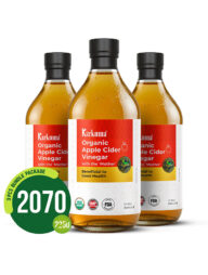Karkuma Organic Apple Cider Vinegar 3 pcs Bundle Package